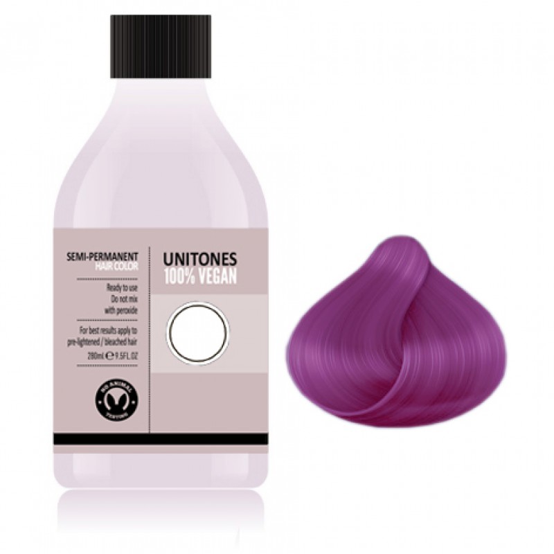 Фиолетовая краска для волос Unitones 280ml - Astral Flower - Большая туба